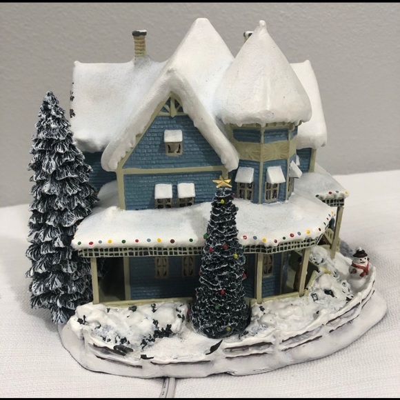 Thomas kinkade Christmas Hawthorne village houses